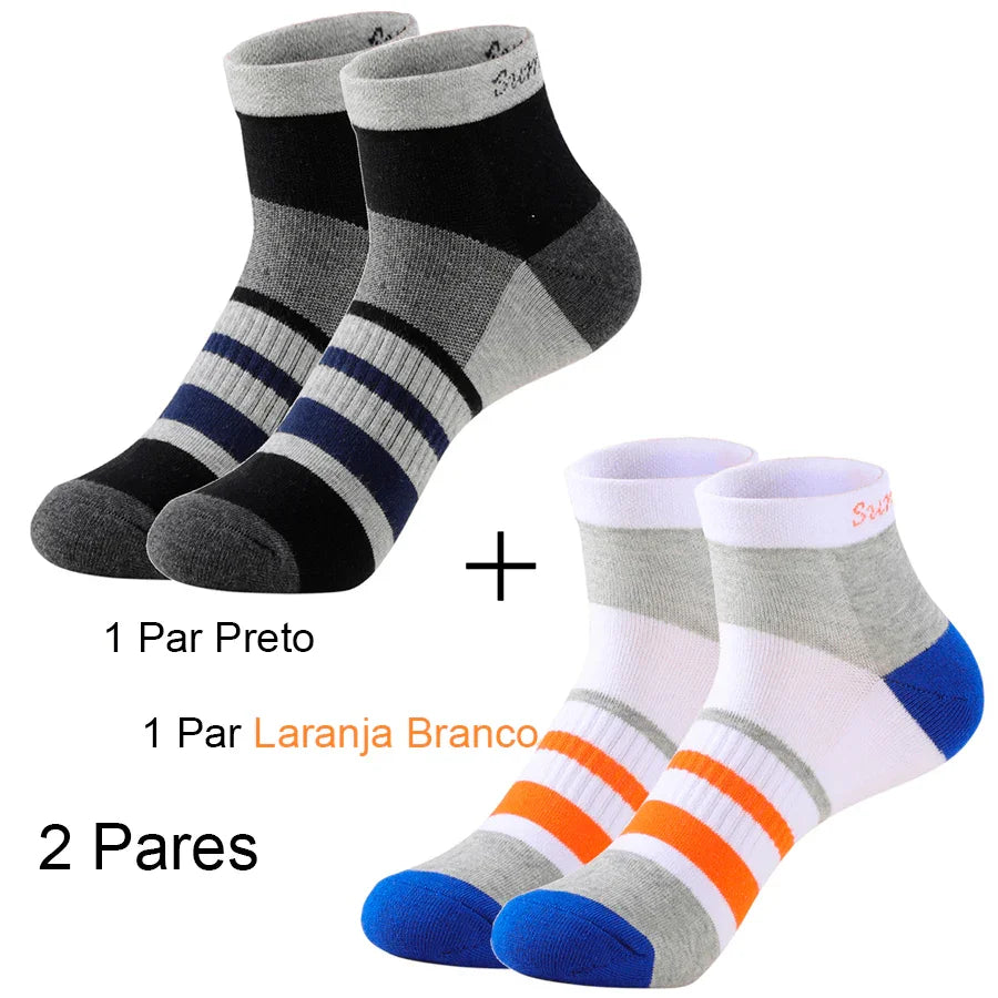 Meias Esportivas Masculinas Coloridas
