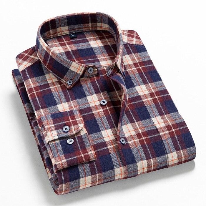 Nova Camisa Xadrez Masculina: Conforto em Algodão de Alta Qualidade - Loja Universo 4V