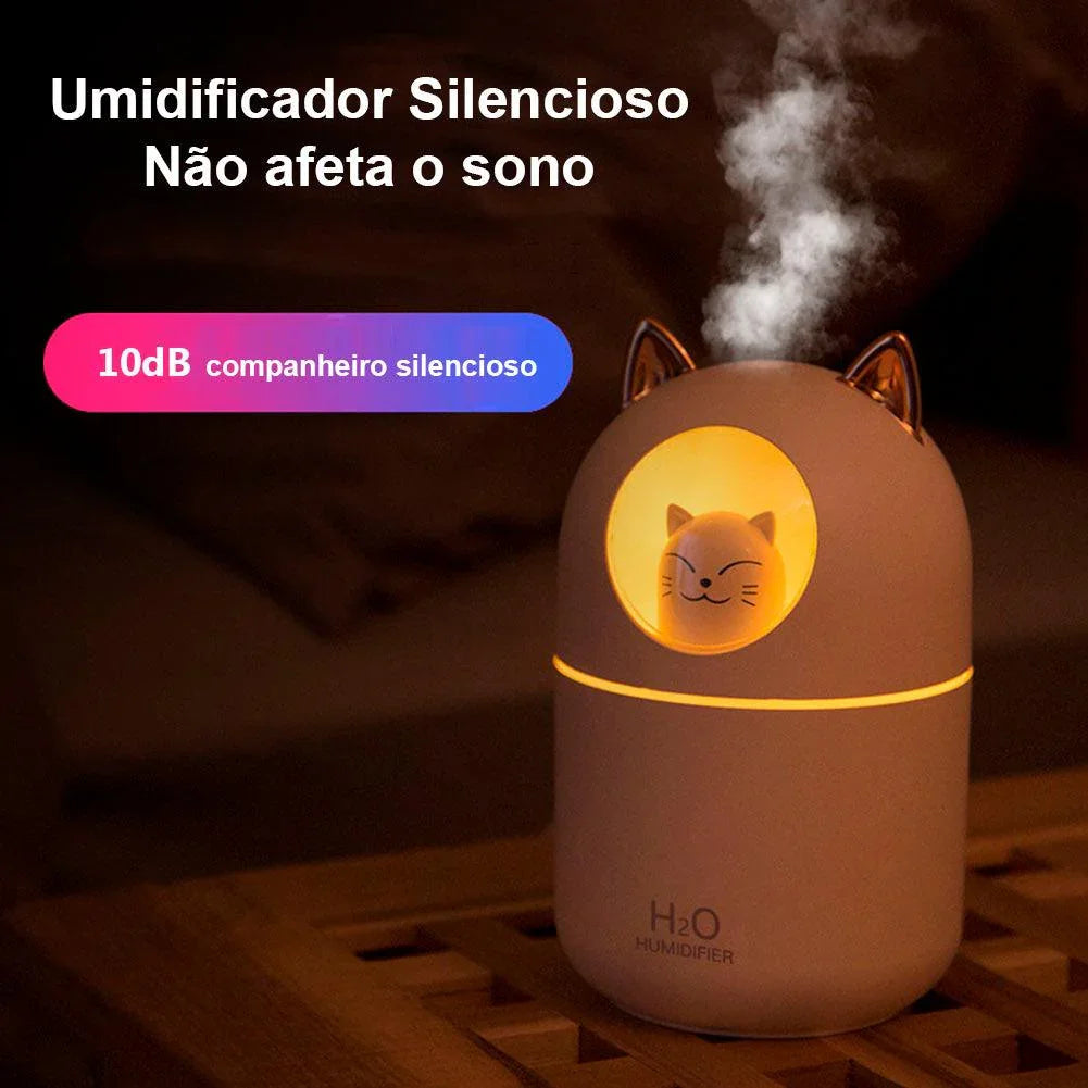 Umidificador de Ar USB 300ml: Mantenha o Ar Fresco e Hidratado em Qualquer Lugar! - Loja Universo 4V