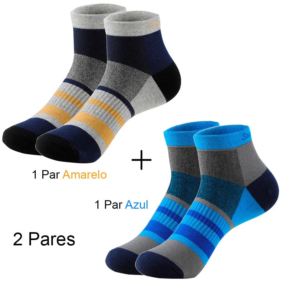 Meias Esportivas Masculinas Coloridas