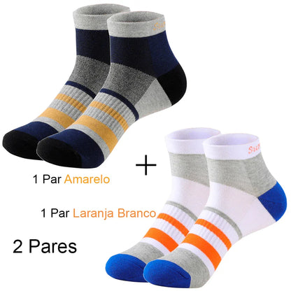 Meias Esportivas Masculinas Coloridas