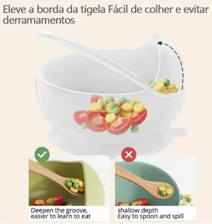 Kit de Alimentação para Bebês de Silicone 8 Peças