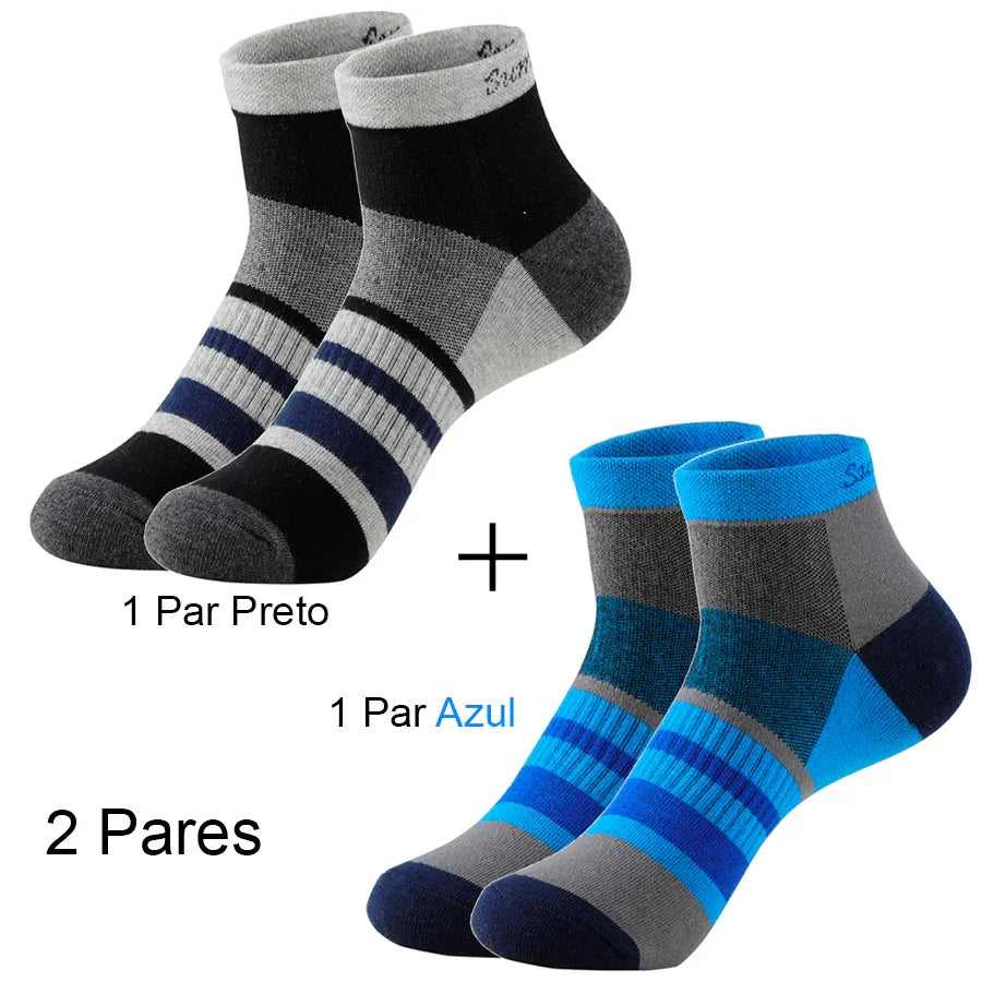 Meias Esportivas Masculinas Coloridas