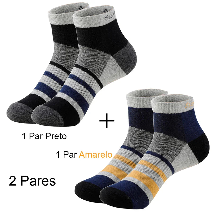 Meias Esportivas Masculinas Coloridas