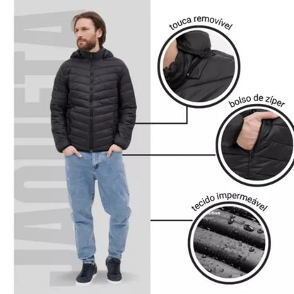 Jaqueta Puffer Bobojaco – Proteção Contra o Vento com Conforto e Estilo