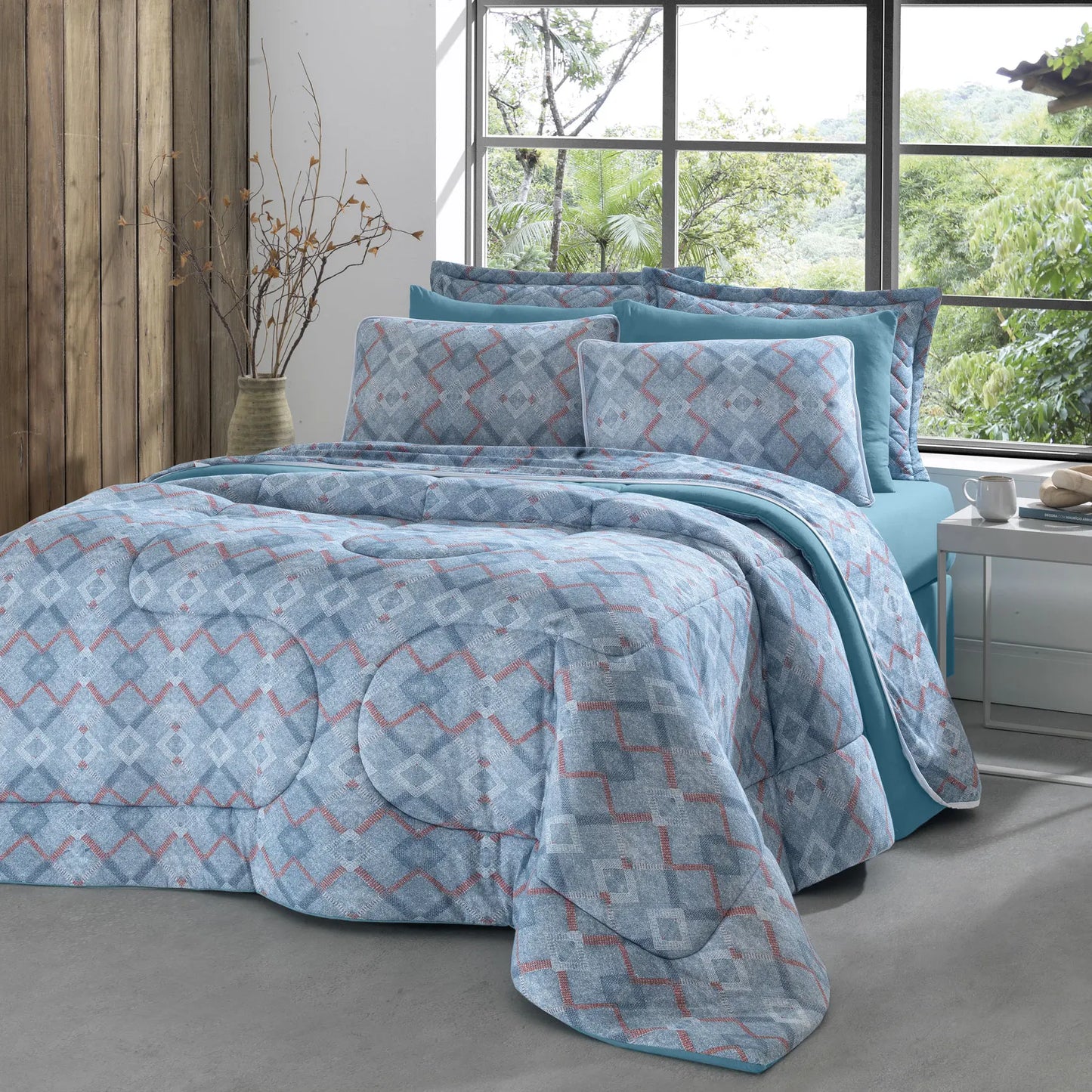 SILD Edredom de Microfibra 400 Fios Dupla Face