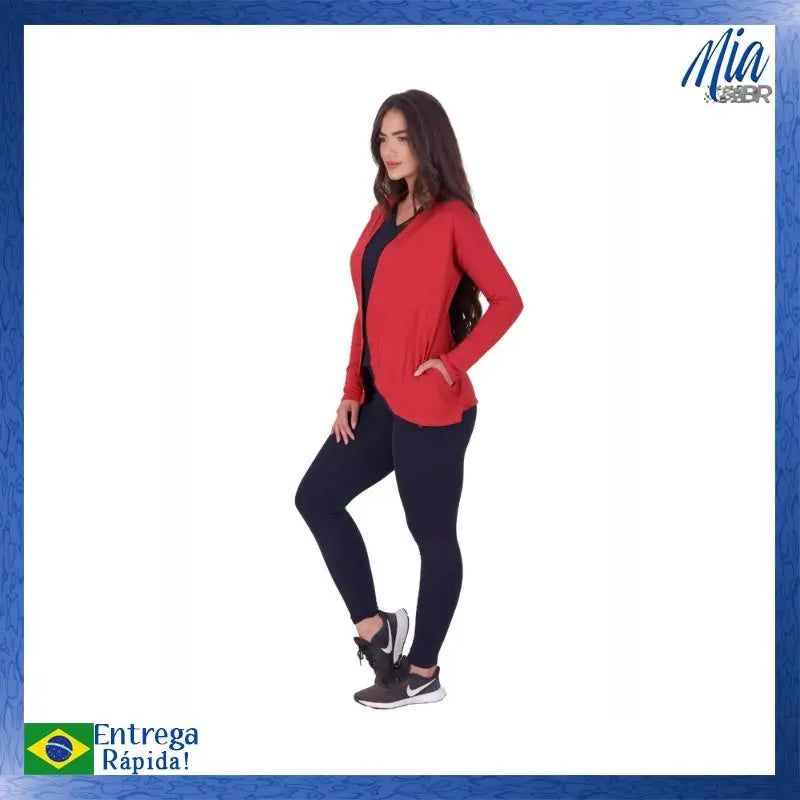 Cardigan Feminino Leve com Listras – Estilo Casual e Confortável para o Dia a Dia