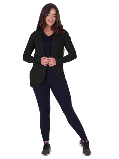 Cardigan Feminino Leve com Listras – Estilo Casual e Confortável para o Dia a Dia