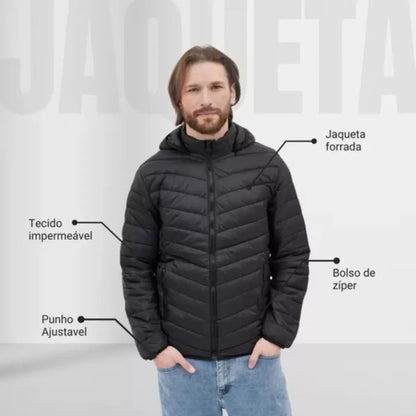 Jaqueta Puffer Bobojaco – Proteção Contra o Vento com Conforto e Estilo
