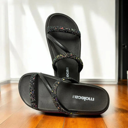 Sandália Brilho Suave Moleca