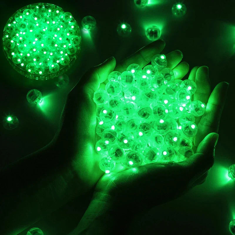 Kit com até 100 Mini Luzes de LED - Ideal para Balões, Lanternas e Decorações Festivas