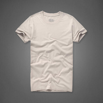 Camisas para Homem 100% Algodão Gola-o e Manga Curta