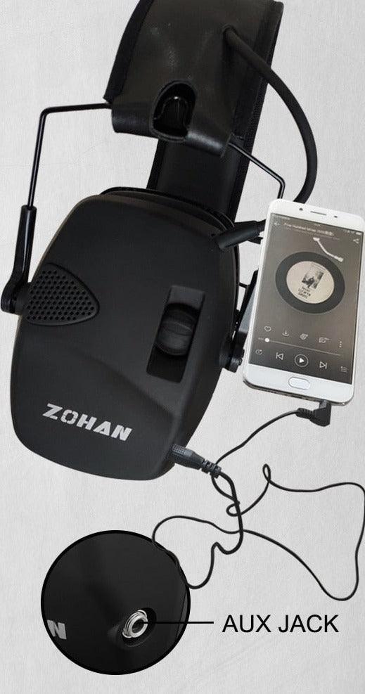 Protetor de Ouvido de tiro Eletrônico Antirruído: Proteção Auditiva Avançada para Atiradores, Cancelamento de Ruído, Design Confortável e Ajustável - Loja Universo 4V