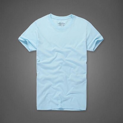 Camisas para Homem 100% Algodão Gola-o e Manga Curta