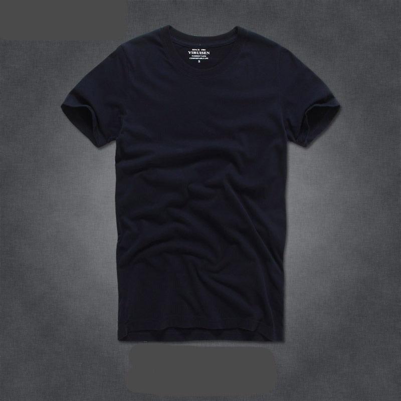 Camisas para Homem 100% Algodão Gola-o e Manga Curta