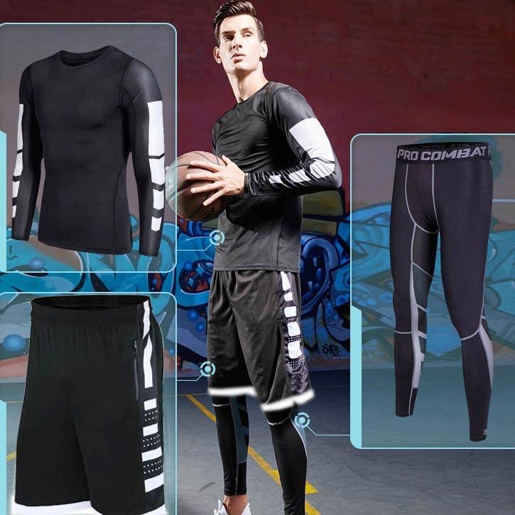 Treinamento Fitness Conjunto de Roupas Esportivas: Leggings de Compressão para um Desempenho Incrível!