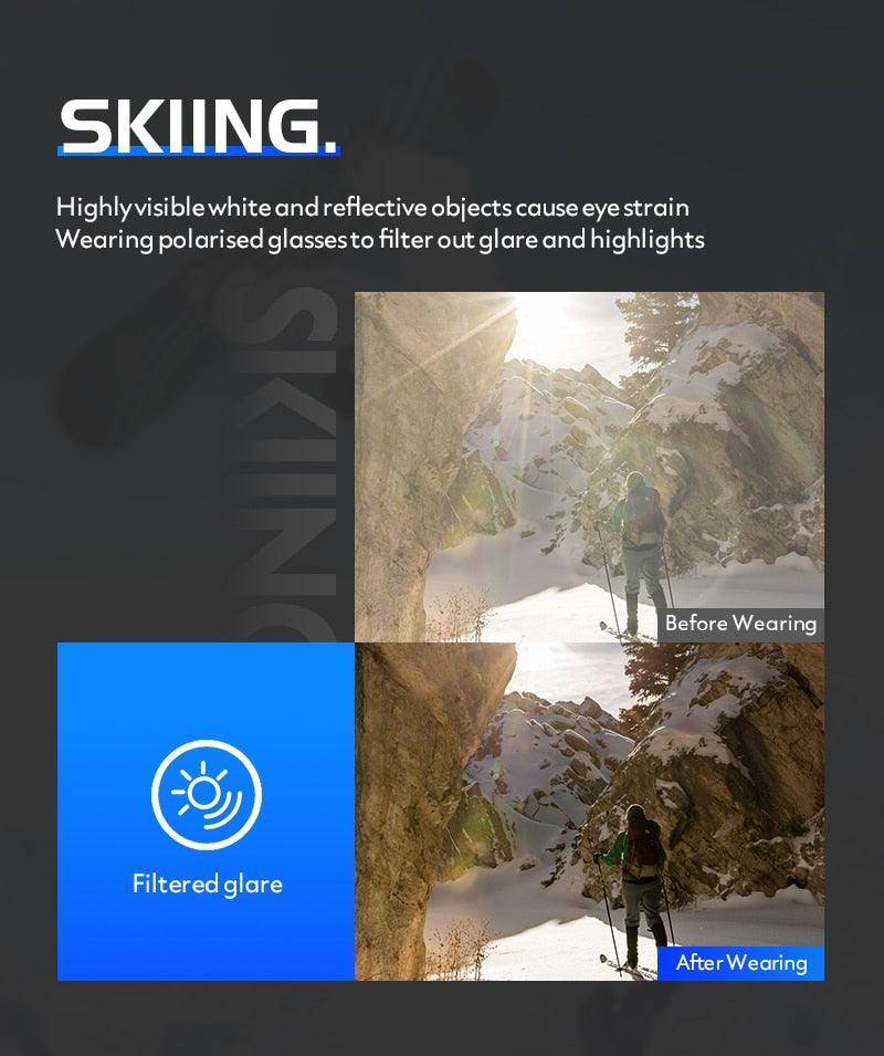 Óculos de Sol Polarizados para Ciclismo MTB: Visão Clara e Proteção Contra o Brilho do Sol durante suas Aventuras - Loja Universo 4V