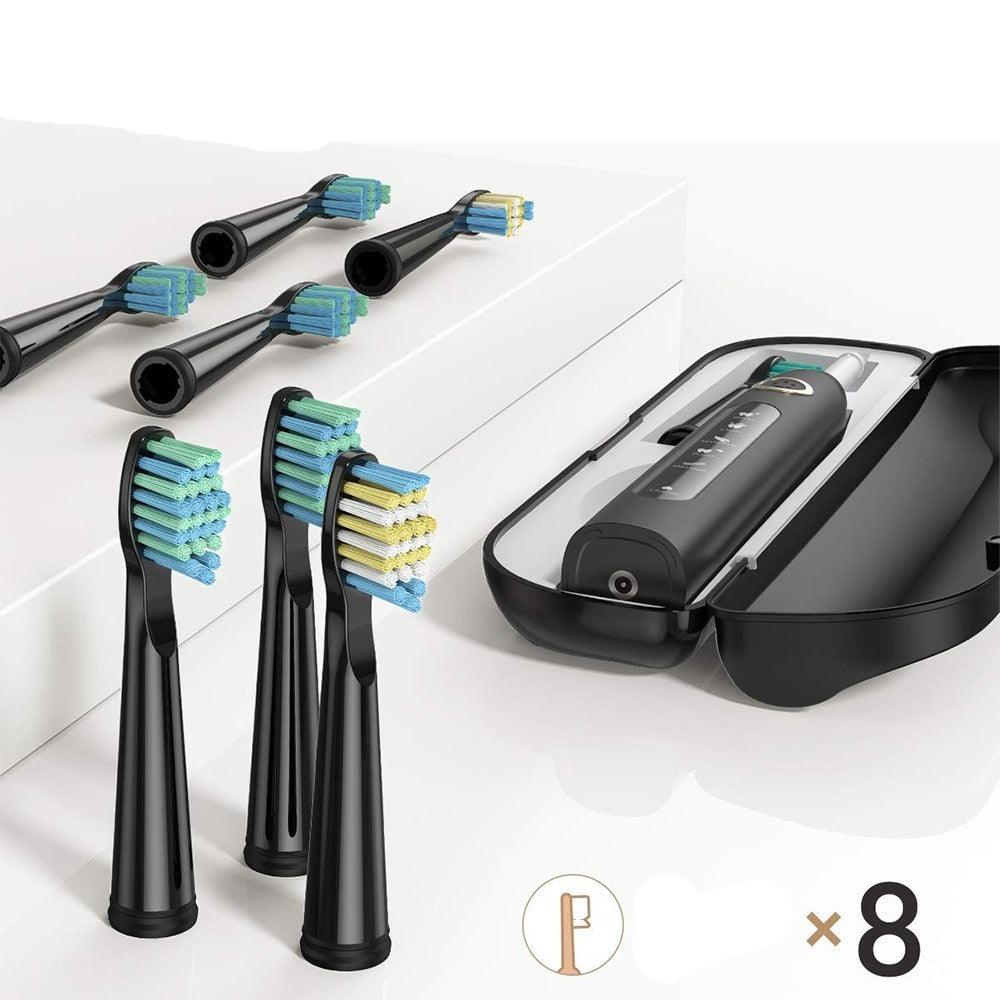 Escova de Dentes Elétrica à Prova d'Água: Limpeza Eficiente com Recarga USB - Loja Universo 4V