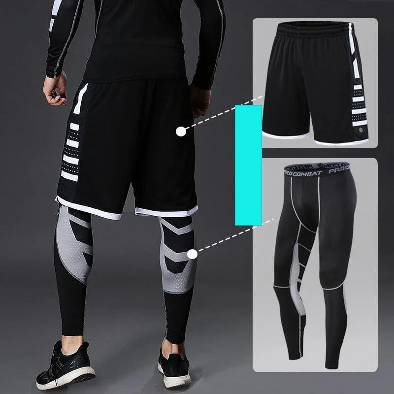 Treinamento Fitness Conjunto de Roupas Esportivas: Leggings de Compressão para um Desempenho Incrível! - Loja Universo 4V