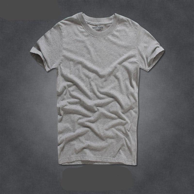 Camisas para Homem 100% Algodão Gola-o e Manga Curta