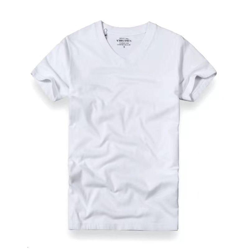 Camisas para Homem 100% Algodão Gola-o e Manga Curta