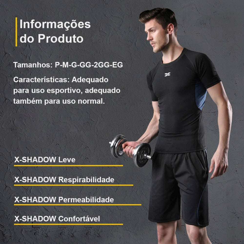 2024 Sports Suit Men's Running Sets Breathable Jogging Basketball Underwear Tights Sportswear Yoga Gym Fitness Tracksuit Clothes - Loja Universo 4V