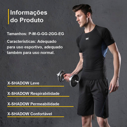 2024 Sports Suit Men's Running Sets Breathable Jogging Basketball Underwear Tights Sportswear Yoga Gym Fitness Tracksuit Clothes - Loja Universo 4V