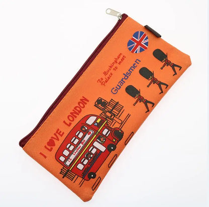 Estojo Escolar Estilo Cartoon em Tecido Oxford – Versátil e Resistente