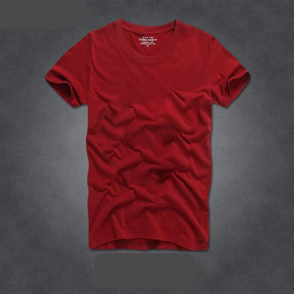 Camisas para Homem 100% Algodão Gola-o e Manga Curta