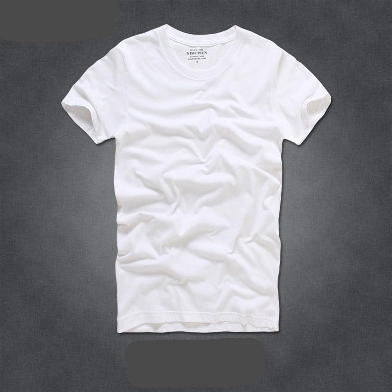 Camisas para Homem 100% Algodão Gola-o e Manga Curta