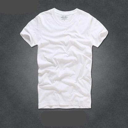 Camisas para Homem 100% Algodão Gola-o e Manga Curta