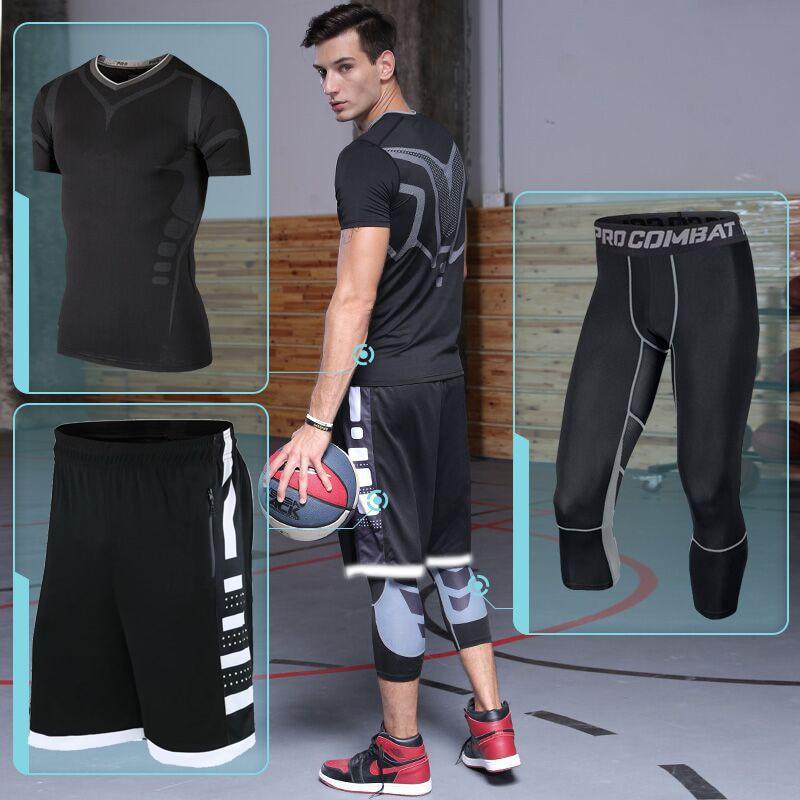 Treinamento Fitness Conjunto de Roupas Esportivas: Leggings de Compressão para um Desempenho Incrível!