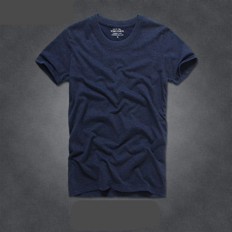 Camisas para Homem 100% Algodão Gola-o e Manga Curta