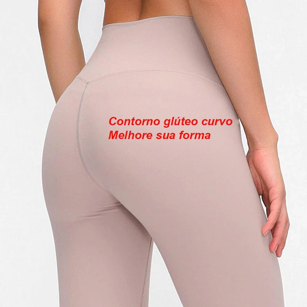 Calças Leggings Femininas À Prova De Agachamento Sem Costura Para Esportes Fitness - Loja Universo 4V