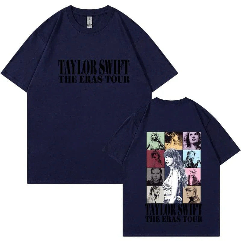 Camiseta Manga Curta Turnê Mundial Taylor Swift: Estilo Unissex para Fãs - Loja Universo 4V