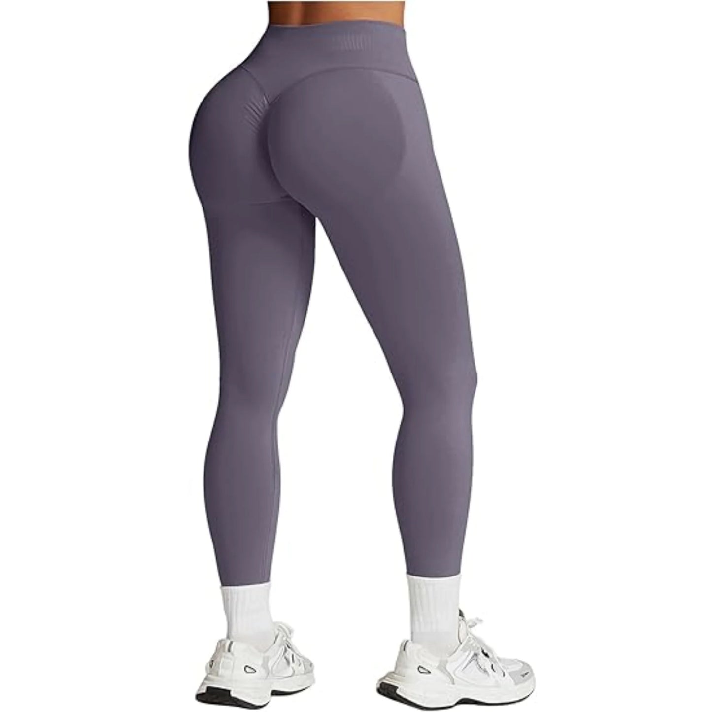 Calça Legging Feminina Seamless para Yoga – Cintura Alta em Três Seções, Modeladora e Levanta Bumbum
