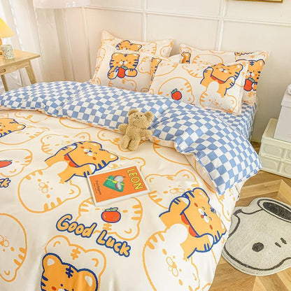 Conjunto de Roupa de Cama Desenho Animado Infantil: Solteiro, Casal e Queen Size - Loja Universo 4V
