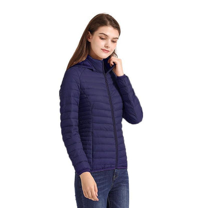 Jaqueta Puffer com Capuz para Mulheres: Conforto e Estilo em um Casaco Acolchoado - Loja Universo 4V