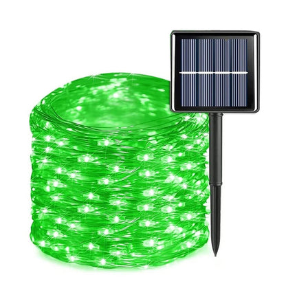 Luzes de Fada Solares para Jardim - Iluminação à Prova D'Água para Decoração Externa 32m/22m/11m/7m