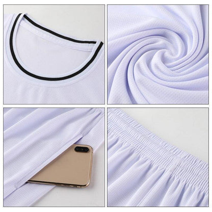 Conjuntos de Camisas de Basquete Masculinas em Poliéster: Estilo e Desempenho para Jovens - Loja Universo 4V