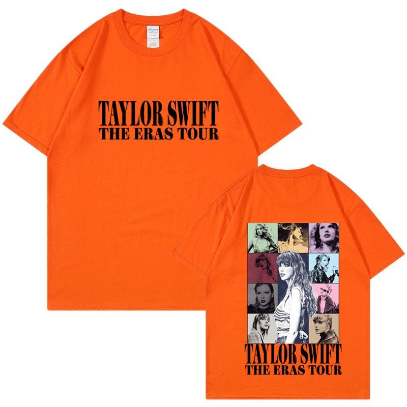 Camiseta Manga Curta Turnê Mundial Taylor Swift: Estilo Unissex para Fãs