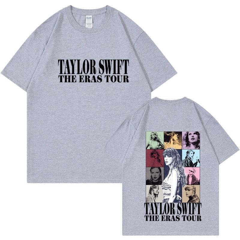 Camiseta Manga Curta Turnê Mundial Taylor Swift: Estilo Unissex para Fãs - Loja Universo 4V