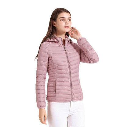 Jaqueta Puffer com Capuz para Mulheres: Conforto e Estilo em um Casaco Acolchoado - Loja Universo 4V
