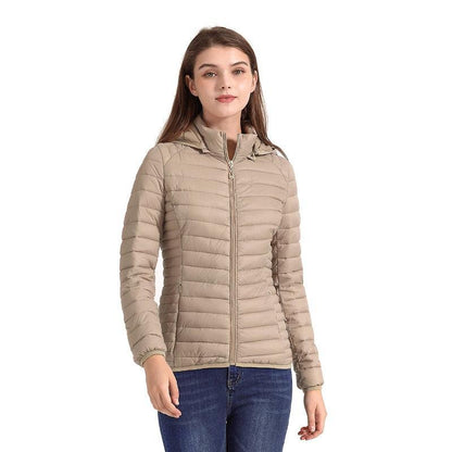 Jaqueta Puffer com Capuz para Mulheres: Conforto e Estilo em um Casaco Acolchoado - Loja Universo 4V