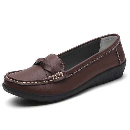 Mocassim Feminino de Couro Legítimo