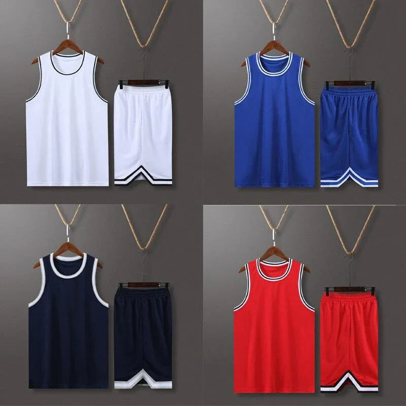 Conjuntos de Camisas de Basquete Masculinas em Poliéster: Estilo e Desempenho para Jovens - Loja Universo 4V