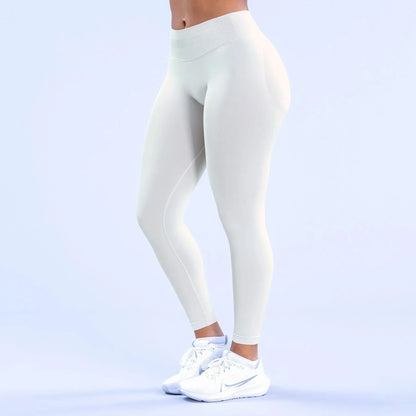 Calça Legging Feminina Seamless para Yoga – Cintura Alta em Três Seções, Modeladora e Levanta Bumbum