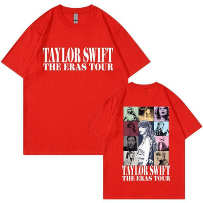 Camiseta Manga Curta Turnê Mundial Taylor Swift: Estilo Unissex para Fãs - Loja Universo 4V