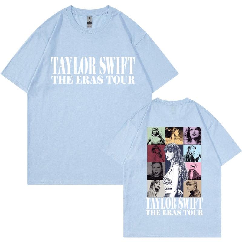 Camiseta Manga Curta Turnê Mundial Taylor Swift: Estilo Unissex para Fãs