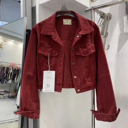 Jaqueta Feminina Jeans – Estilo Clássico com Toque Coreano e Caimento Solto